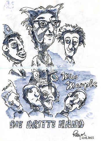 Zeichnung Miss Marple