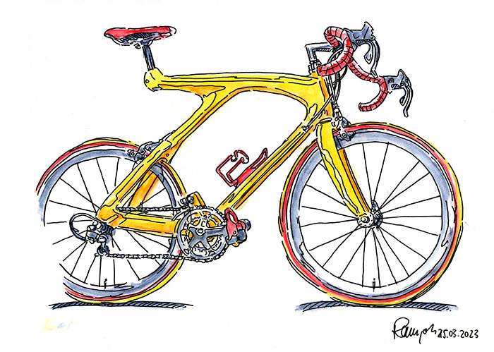 Zeichnung Fahrrad
