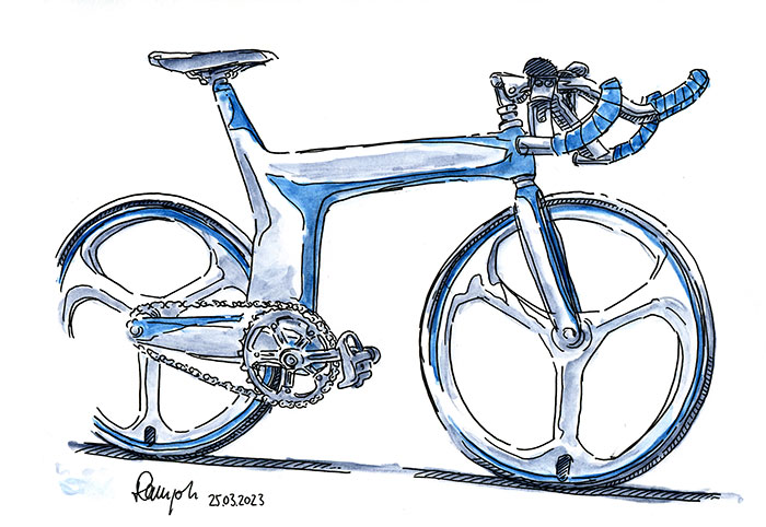 Zeichnung Fahrrad