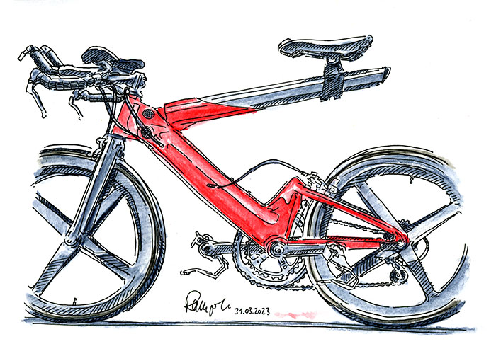 Zeichnung Fahrrad