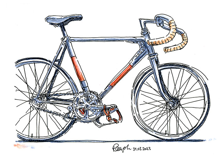 Zeichnung Fahrrad