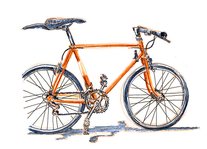 Zeichnung Fahrrad