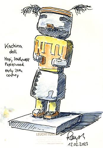 Zeichnung Figur Hopi