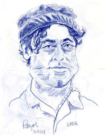 Zeichnung Portrait Nasir