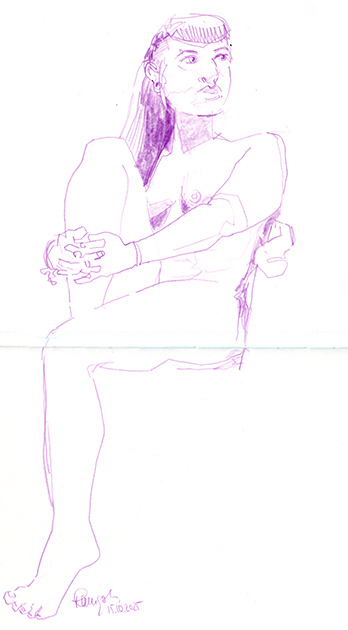 Aktzeichnung Lou