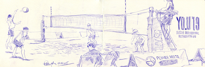 Zeichnung Deutsche Beach-Volleyball Meisterschaften U19 Laboe