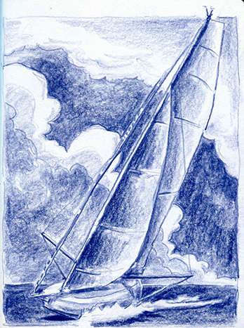 Zeichnung IMOCA Boat Vendee Globe