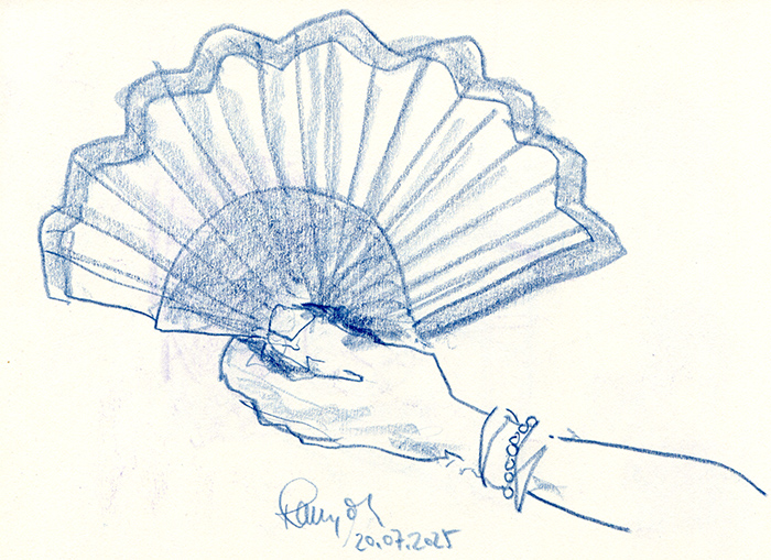 Zeichnung Fächer Japanfest München